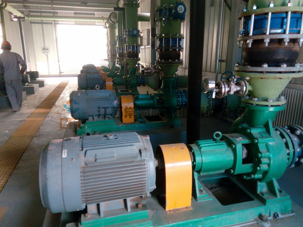 襯氟離心泵使用現場 襯氟離心泵使用現場